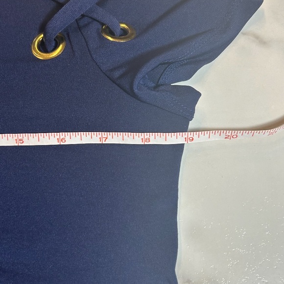 Michael Kors navy blue midi dress size medium - Picture 8 of 12